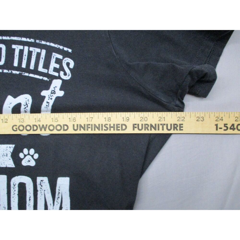 Port & Company Dog Aunt Graphic Print T-Shirt Black Women Size | XL - Picture 4 of 7